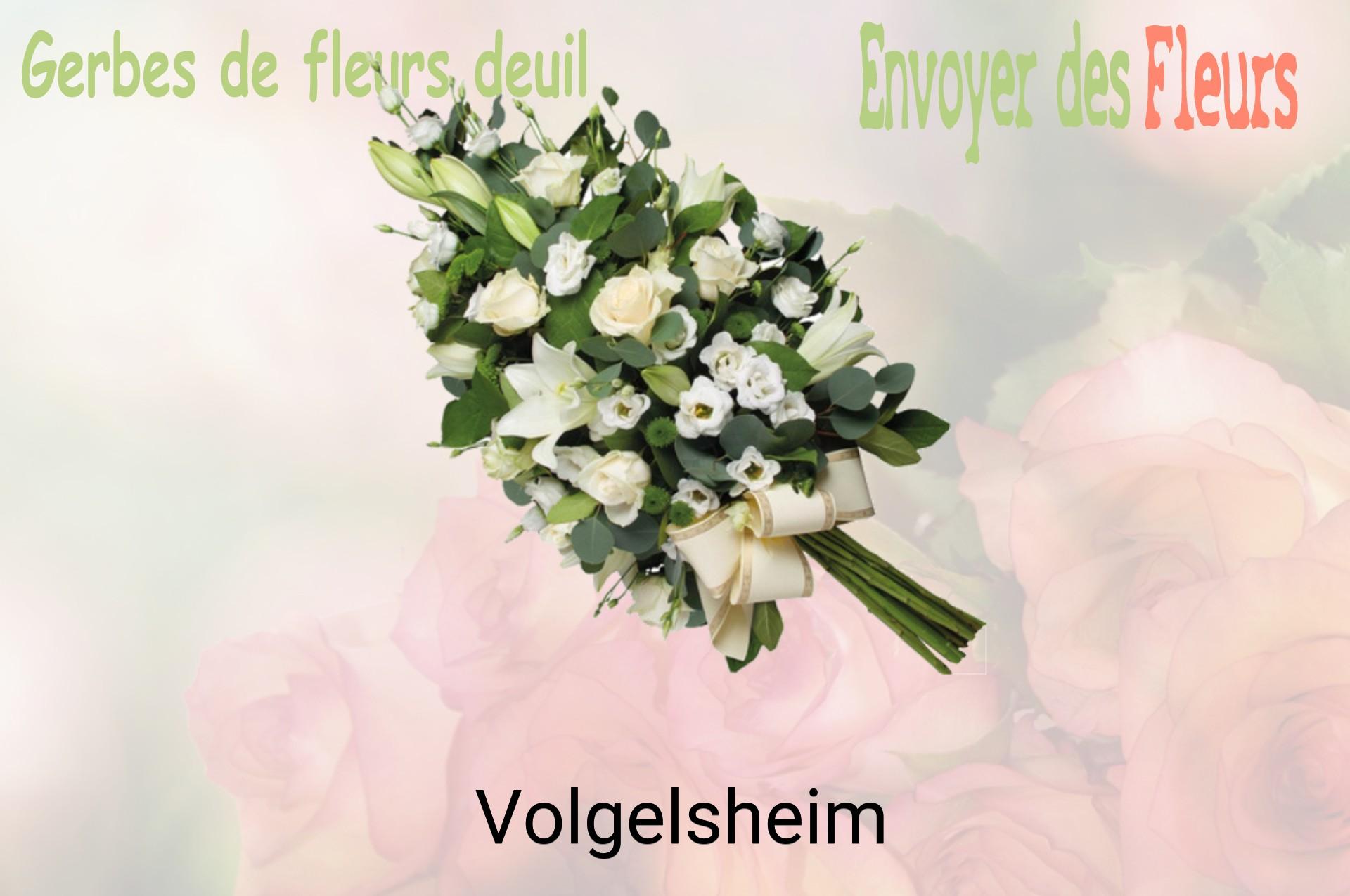 Gerbe de fleurs de deuil livrée à Volgelsheim